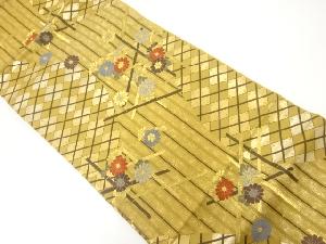 唐織菊模様織出し袋帯